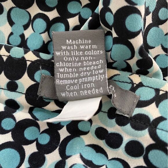 Women's Apt. 9 Blue Black White Drop Waist Skirt Size PL - Picture 4 of 5